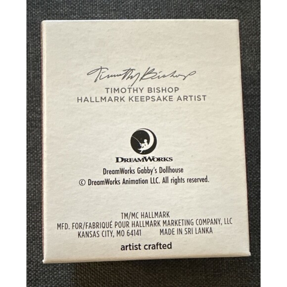 Gabbys Dollhouse Cakey Cat Mini Ornament Hallmark Keepsake 1 Inch - Picture 2 of 4